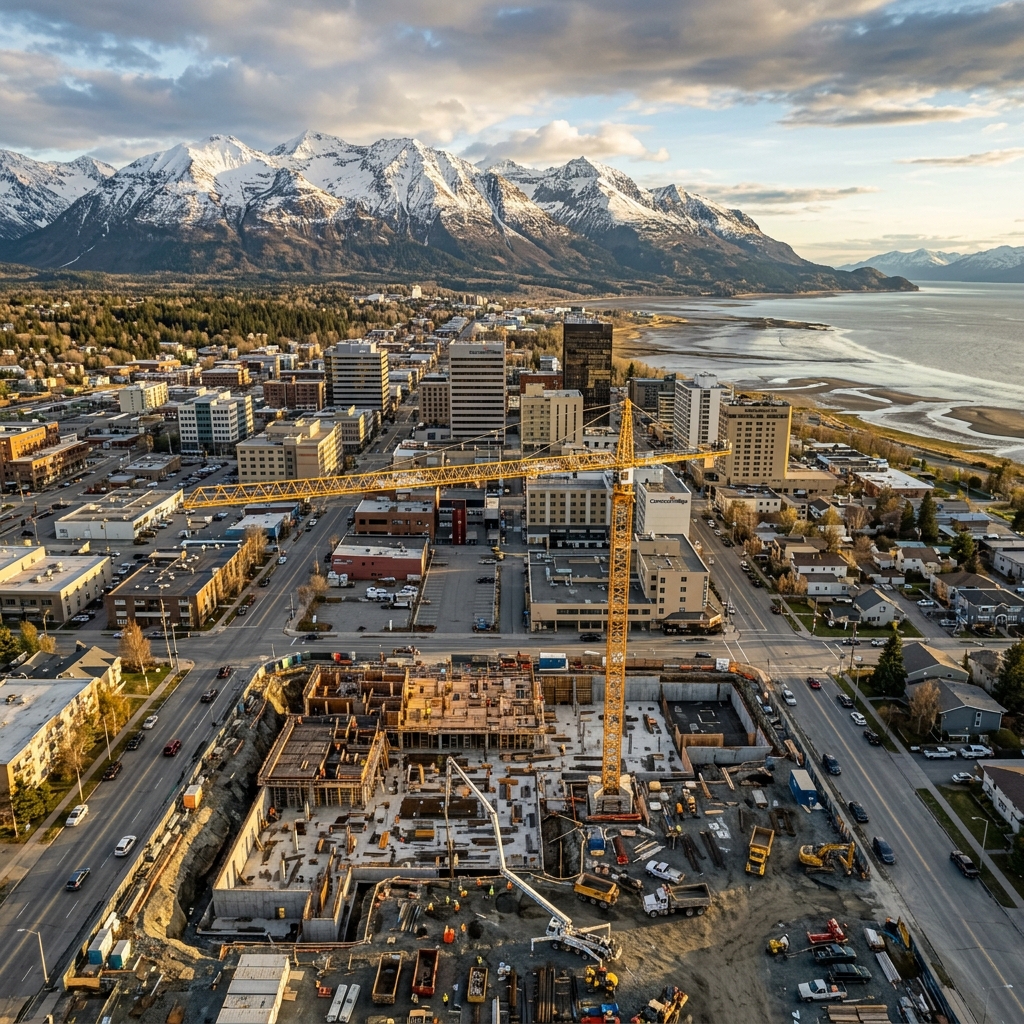 Construction in Anchorage, Alaska